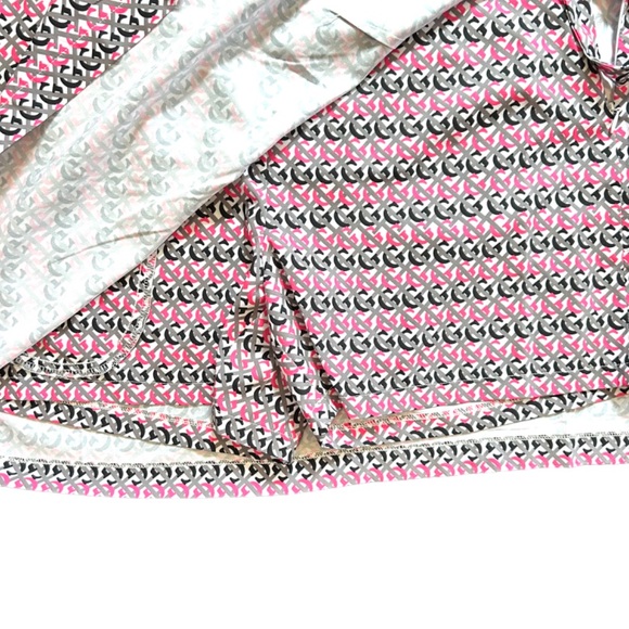 Golftini golf skort size 6 hot pink white grey black faux wrap zipper pocket NWT - Picture 10 of 12